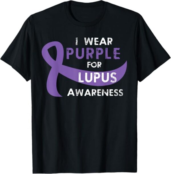 Lupus Awareness Design Wear Purple Lupus Support Month T-Shirt